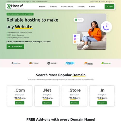 zhostv2 hosting theme zhostv2 hosting theme